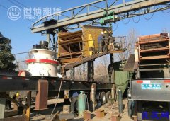 二手破碎机改造时产150吨二手移动破碎站