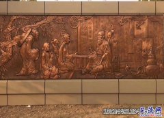 上海古代中医浮雕人物 定制医术宣传墙