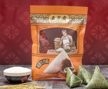 新品五芳斋粽子豆沙粽 真空团购100克*6共600g 嘉兴特