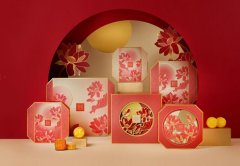 中国香港半岛精品店-半岛酒店迷你奶黄月饼8颗装中秋送礼礼盒港